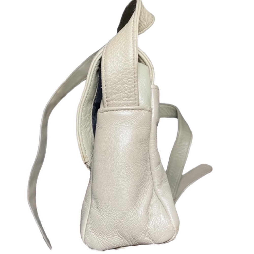 Stone Mountain Vintage Tan Leather Crossbody Shoulder Bag Adjustable Strap Zip - Picture 5 of 7